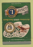 Matchbook Cover - Georgia Lions Club Brown Thrasher bird GA 40 Strike
