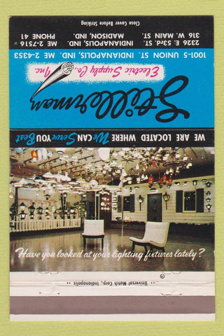 Matchbook Cover - Stillerman Electric Supply Indianapolis IN 40 Strike