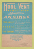 Matchbook Cover - Kool Vent Awning Montreal QC 40 Strike