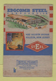 Matchbook Cover - Edgcomb Steel Corp Hillside NJ WEAR 40 Strike