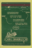 Matchbook Cover - Liberty Cleaners John Skahen Chicago IL 40 Strike