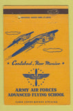 Matchbook Cover - Army Air Forces Flying School Carlsbad NM 40 Strike