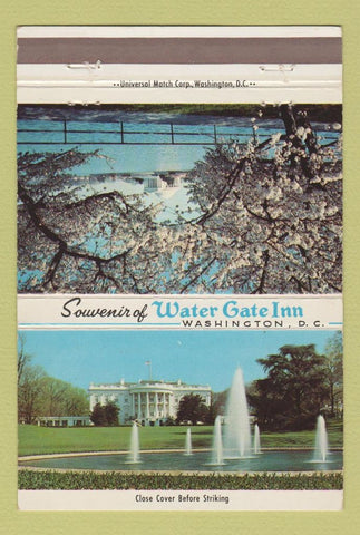 Matchbook Cover - Water Gate Inn Washington DC 40 Strike