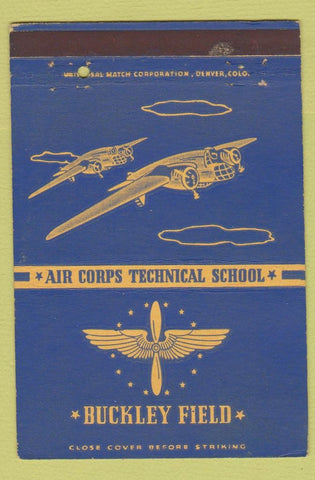 Matchbook Cover - Buckley Field Denver Colorado 40 Strike