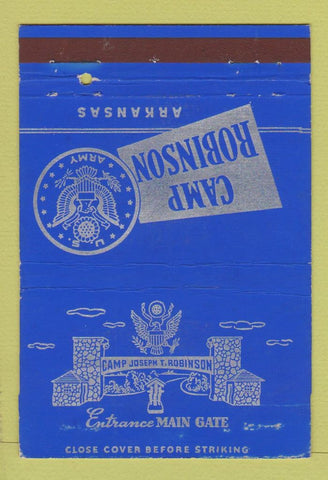 Matchbook Cover - Camp Robinson US Army AR postcard 40 Strike