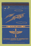 Matchbook Cover - National School of Aeronautics Kansas City MO 40 Strike