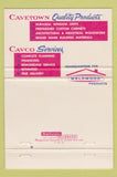 Matchbook Cover - Cavco Custom Homes Frederick MD Cavetown 40 Strike