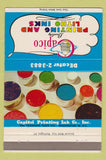 Matchbook Cover - Capico Printing Litho Inks Washington DC 40 Strike