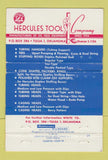 Matchbook Cover - Hercules Red Tools Tulsa OK 40 Strike