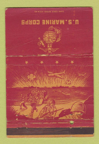 Matchbook Cover - US Marine Corps WORN 40 Strike