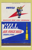 Matchbook Cover - Hill Air Fore Base Ogden UT 40 Strike