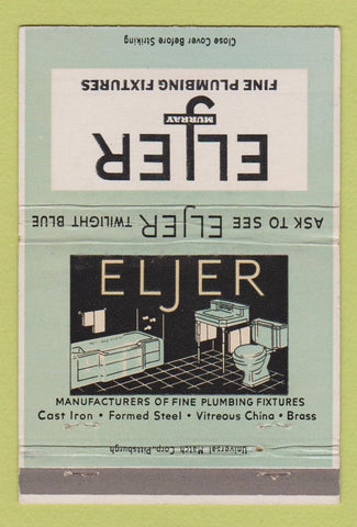 Matchbook Cover - Eljer Murray Plumbing 40 Strike