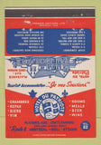 Matchbook Cover Hotel Du Patriote Montreal Hull QC Ottawa ON low phone 40 Strike