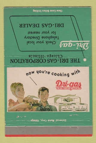 Matchbook Cover - Dri Gas Chicago IL girlie propane 40 Strike