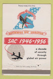 Matchbook Cover - Strategic Air Command SAC 1956 Decade 40 Strike
