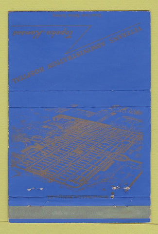 Matchbook Cover - Veterans Administration Hospital Topeka KS postcard 40 Strike