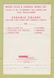 Matchbook Cover - Mason Color Chemical Works East Liverpool OH 40 Strike