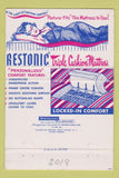 Matchbook Cover - Restonic Mattress New Orleans LA girlie 40 Strike