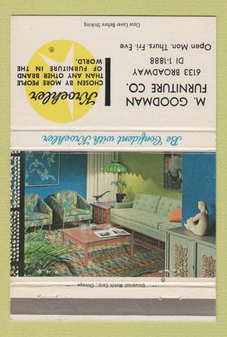 Matchbook Cover - Kroehler Furniture M Goodman 40 Strike