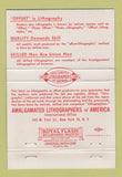 Matchbook Cover - Amalgamated Lithographers Union 40 Strike