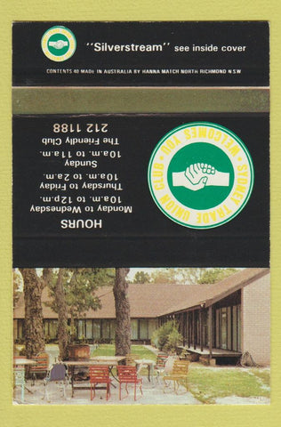 Matchbook Cover - Silverstream Sydney Australia Union WORN 40 Strike
