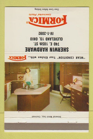 Matchbook Cover - Sherwin Hardware Cleveland OH Formica girlie 40 Strike