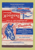 Matchbook Cover - Paddock Restaurant Winnipeg MB WORN 40 Strike