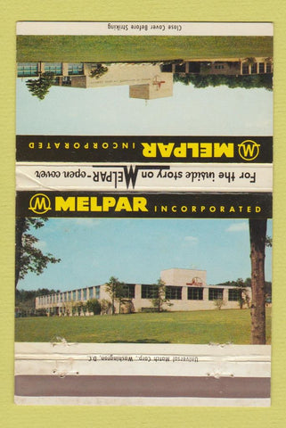 Matchbook Cover - Melpar Inc Falls Church VA WEAR 40 Strike