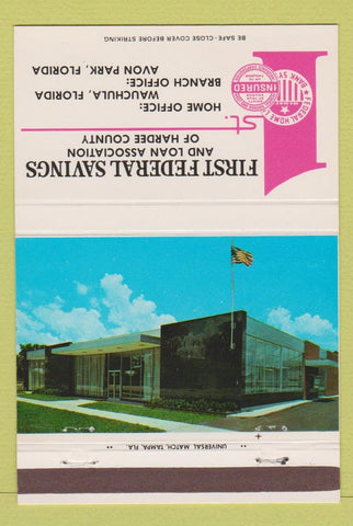 Matchbook Cover - First Federal Savings Loan Wauchula Avon Park FL 40 Strike