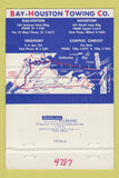 Matchbook Cover - Bay Houston Towing Boats Galveston Houston TX 40 Strike