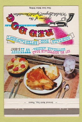 Matchbook Cover - Red Dog Restaurant Scottsdale AZ 40 Strike