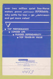 Matchbook Cover - Johnson Boat Motors 40 Strike