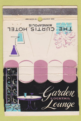 Matchbook Cover - Curtis Hotel Minneapolis MN WORN 40 Strike