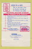 Matchbook Cover - Oklahoma Military Academy Claremore OK 40 Strike