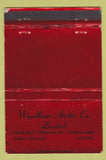 Matchbook Cover - Wyndham Austin Teletype Rolls Montreal QC WORN 40 Strike