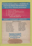 Matchbook Cover - Employees Mutual Insurance Wausau WI WORN 40 Strike