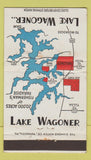 Matchbook Cover - Lake Wagoner OK Majestic Hotel WEAR 36 Strike