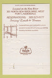 Matchbook Cover - Bryan Homes Restaurant Fort Lauderdale FL 40 Strike