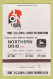 Matchbook Cover - Northern OH Tractor John Deere Canton Cleveland OH 40 Strike