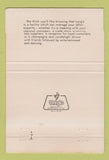 Matchbook Cover - Long's Lansing MI 40 Strike