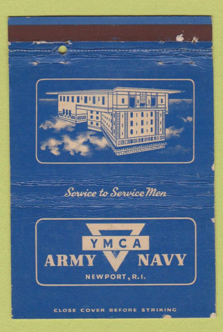 Matchbook Cover - YMCA Army Navy Newport RI WEAR postcard 40 Strike