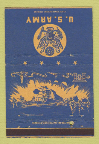 Matchbook Cover - United States Army postcard 40 Strike