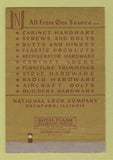 Matchbook Cover - National Lock Company Rockford IL CREASES 40 Strike