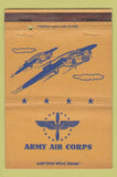 Matchbook Cover - Army Air Corps 40 Strike