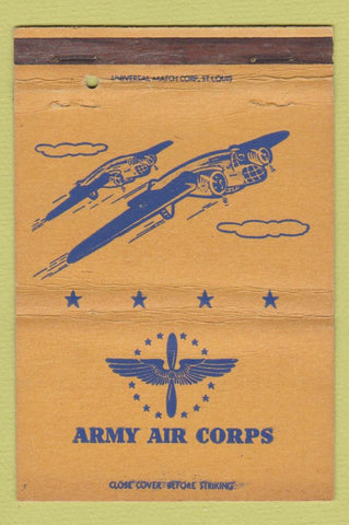 Matchbook Cover - Army Air Corps 40 Strike