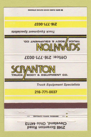 Matchbook Cover - Scranton Truck Body Equipment Cleveland OH 40 Strike