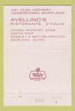 Matchbook Cover - Venice Inn  Italian Hagerstown MD 40 Strike
