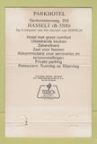 Matchbook Cover - Park Hotel Hasselt Belgium 40 Strike