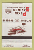 Matchbook Cover - Pekin Savings Loan Manito IL 40 Strike