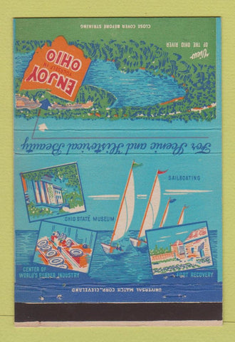 Matchbook Cover - State of Ohio Tourism 40 Strike